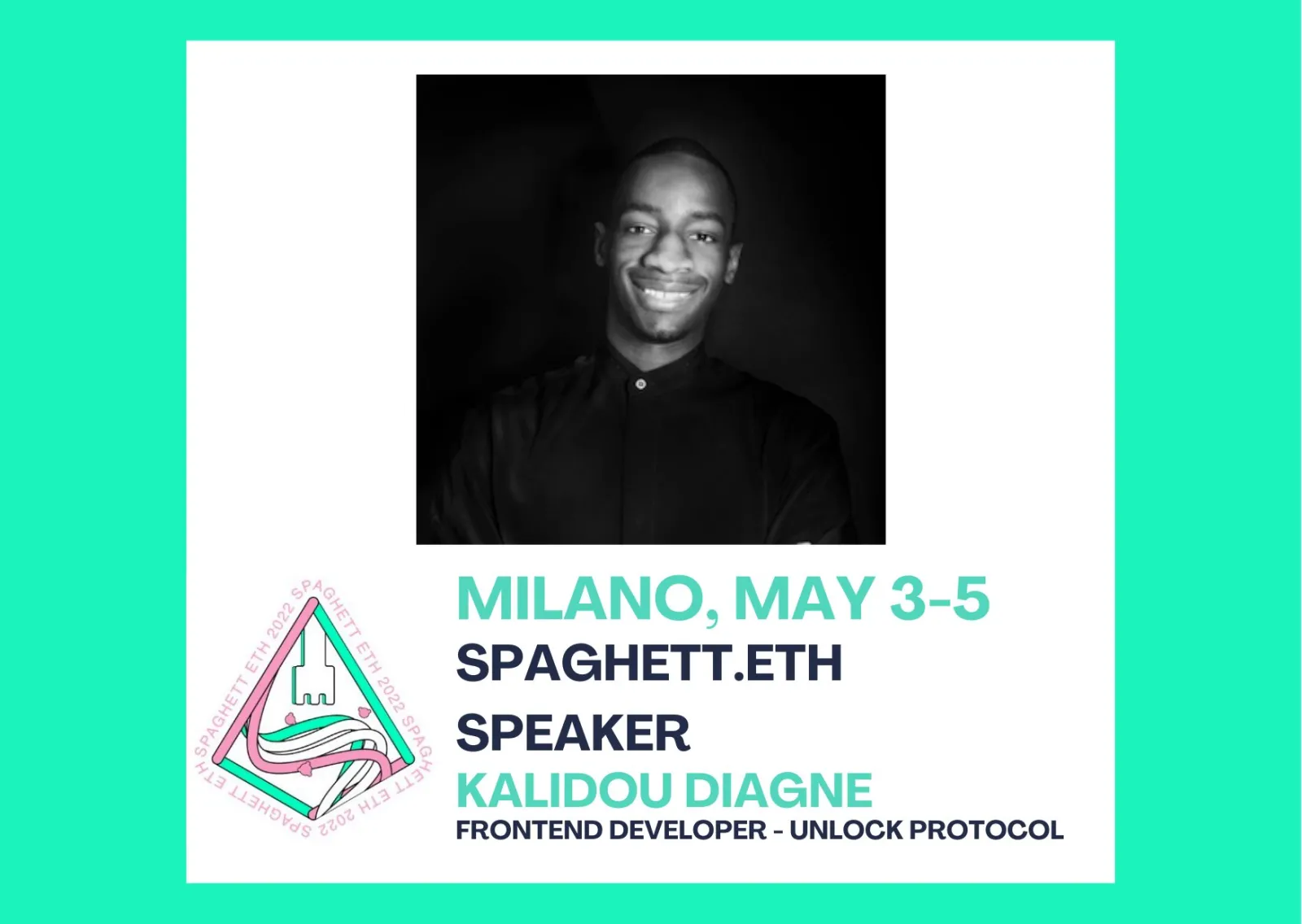 Speaker at SpaghettETH
