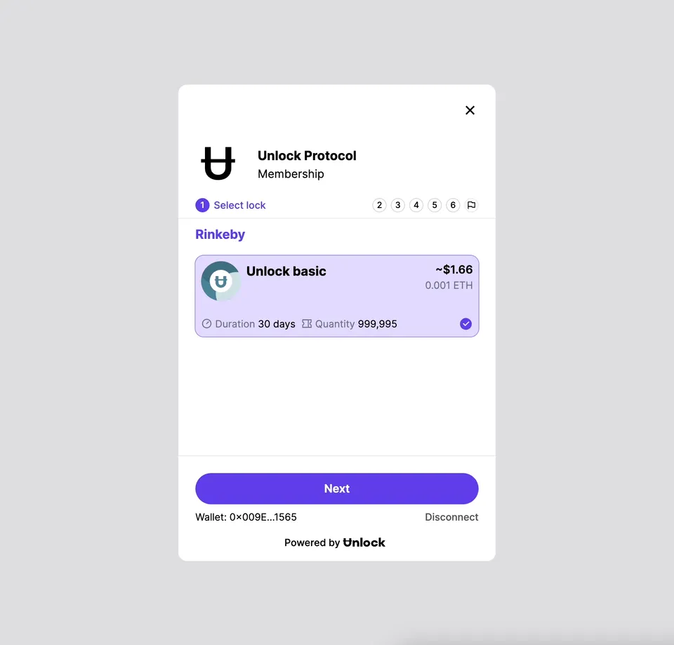 Unlock Protocol: Checkout Feature Launch