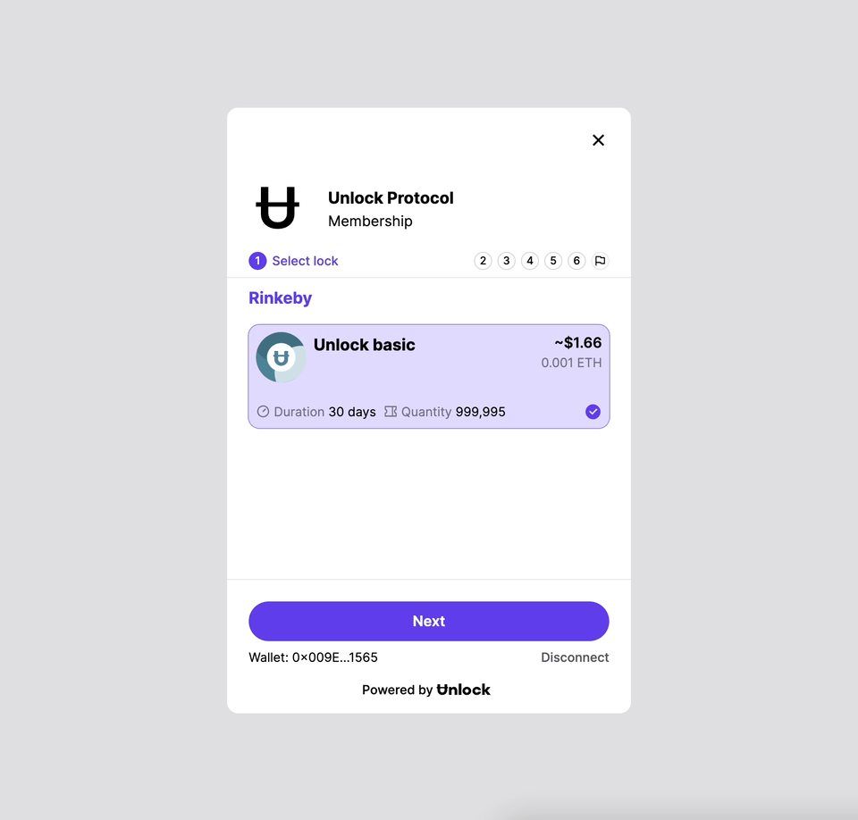Unlock Protocol: Checkout Feature Launch
